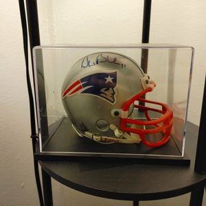 Drew Bledsoe signed helmet